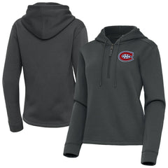 Montreal Canadiens Antigua Women's Contemporary Quarter-Zip Hoodie -  NHL Hoodies