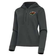 Minnesota Wild Antigua Women's Contemporary Quarter-Zip Hoodie -  NHL Hoodies