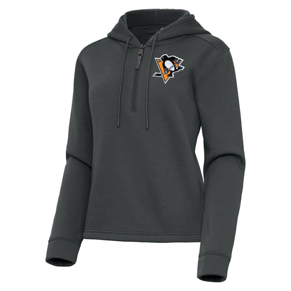 Pittsburgh Penguins Antigua Women's Contemporary Quarter-Zip Hoodie -  NHL Hoodies