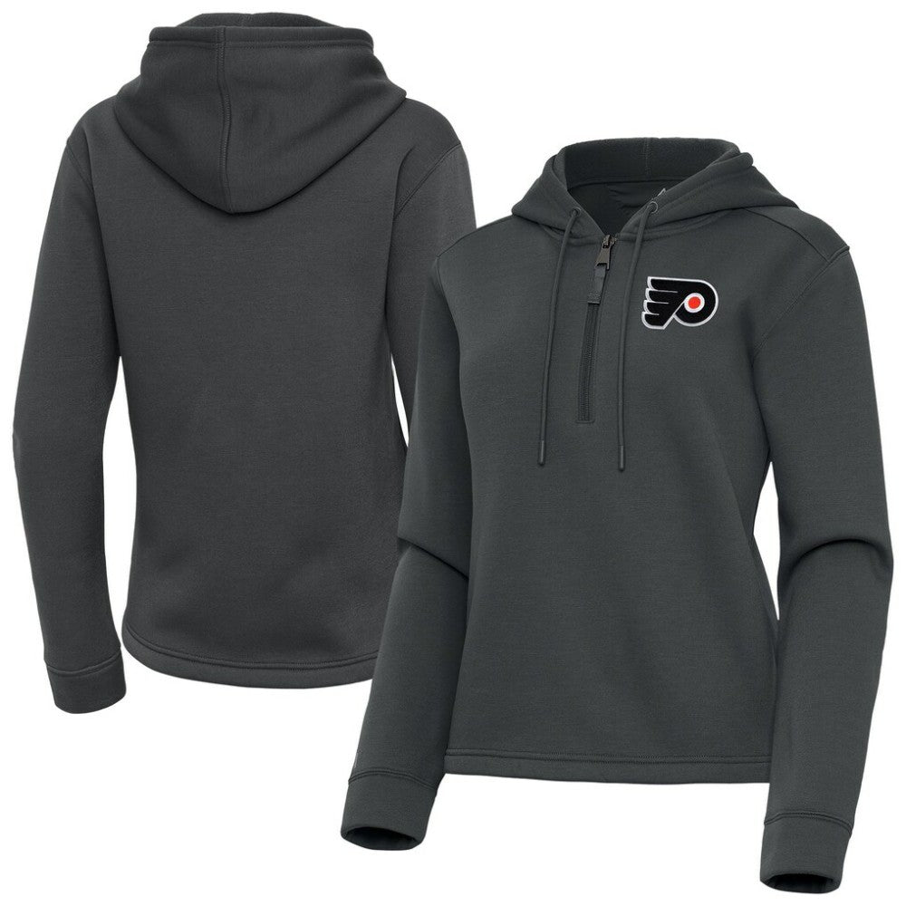 Philadelphia Flyers Antigua Women's Contemporary Quarter-Zip Hoodie -  NHL Hoodies