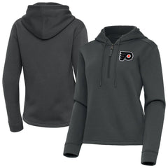 Philadelphia Flyers Antigua Women's Contemporary Quarter-Zip Hoodie -  NHL Hoodies