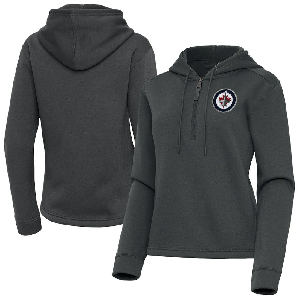 Winnipeg Jets Antigua Women's Contemporary Quarter-Zip Hoodie -  NHL Hoodies