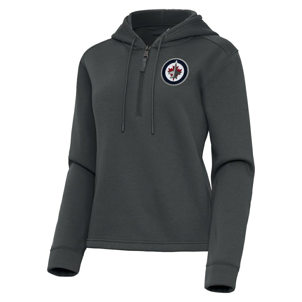 Winnipeg Jets Antigua Women's Contemporary Quarter-Zip Hoodie -  NHL Hoodies