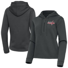 Washington Capitals Antigua Women's Contemporary Quarter-Zip Hoodie -  NHL Hoodies