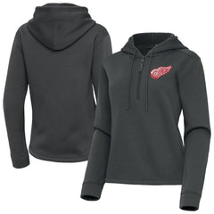 Detroit Red Wings Antigua Women's Contemporary Quarter-Zip Hoodie -  NHL Hoodies