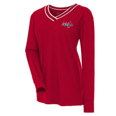 Washington Capitals Antigua Women's Symbolic V-Neck Long Sleeve T-Shirt -  NHL T-shirts