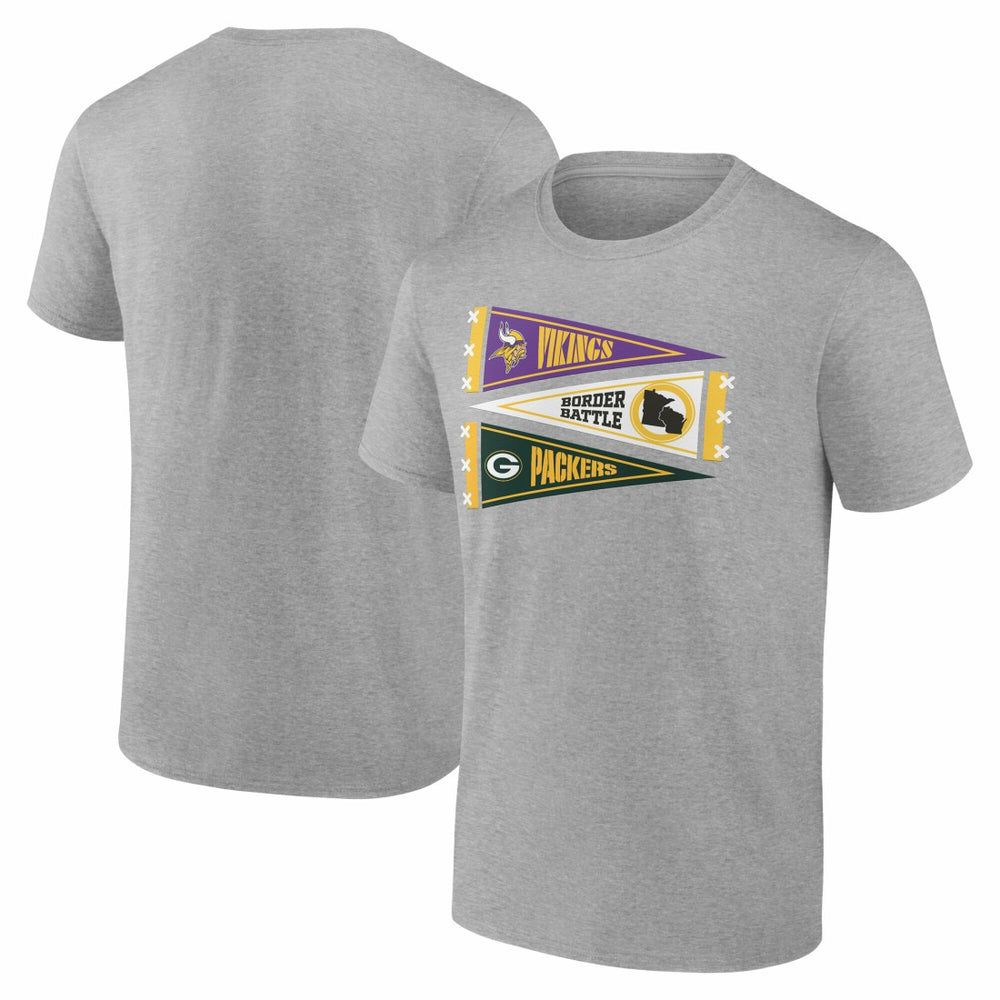 Green Bay Packers Minnesota Vikings vs.  Border Battle Pennant T-Shirt | NFL On sale