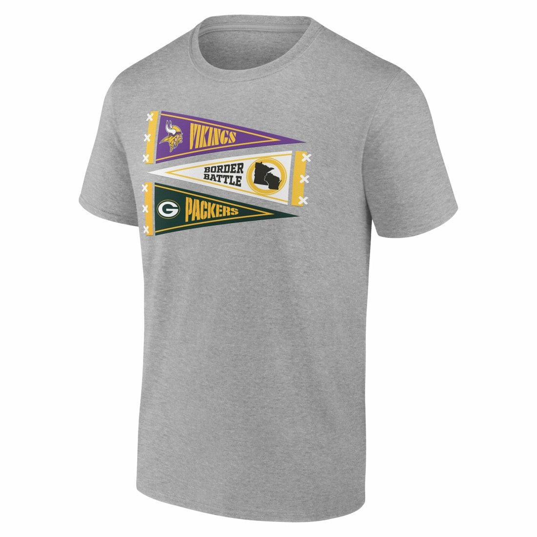 Green Bay Packers Minnesota Vikings vs.  Border Battle Pennant T-Shirt | NFL On sale