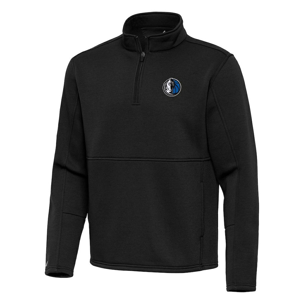 Black Dallas Mavericks Antigua Twist Quarter-Zip Pullover Top - Black for sale | NBA
