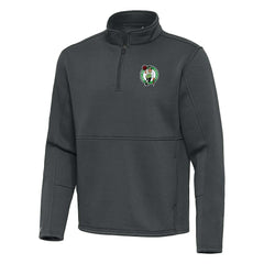 Pewter Boston Celtics Antigua Twist Quarter-Zip Pullover Top - Pewter online | NBA