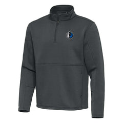 Pewter Dallas Mavericks Antigua Twist Quarter-Zip Pullover Top - Pewter sale | NBA