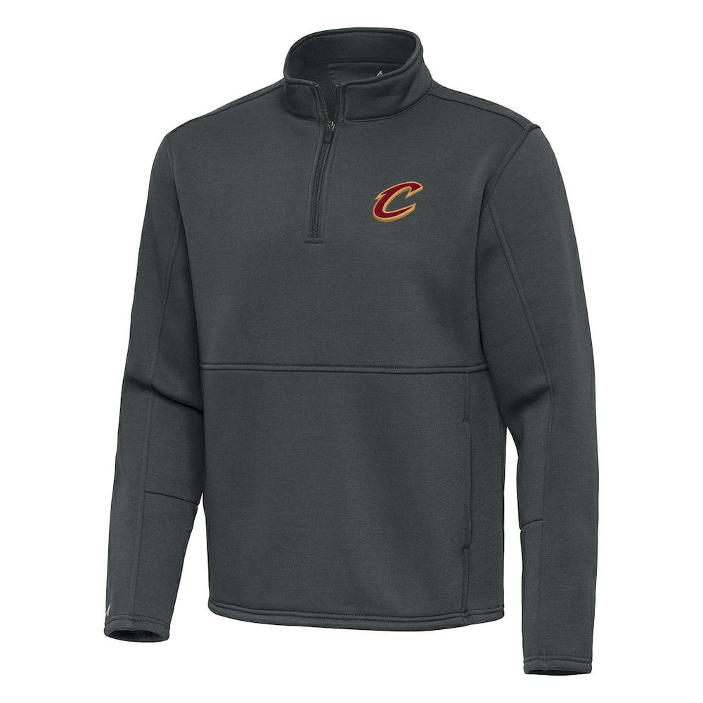 Pewter Cleveland Cavaliers Antigua Twist Quarter-Zip Pullover Top - Pewter online | NBA