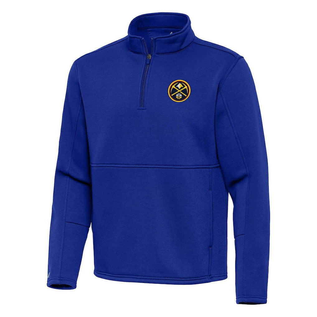 Blue Denver Nuggets Antigua Twist Quarter-Zip Pullover Top - Blue outlet | NBA