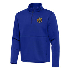 Blue Denver Nuggets Antigua Twist Quarter-Zip Pullover Top - Blue outlet | NBA