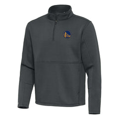 Pewter Golden State Warriors Antigua Twist Quarter-Zip Pullover Top - Pewter shop | NBA