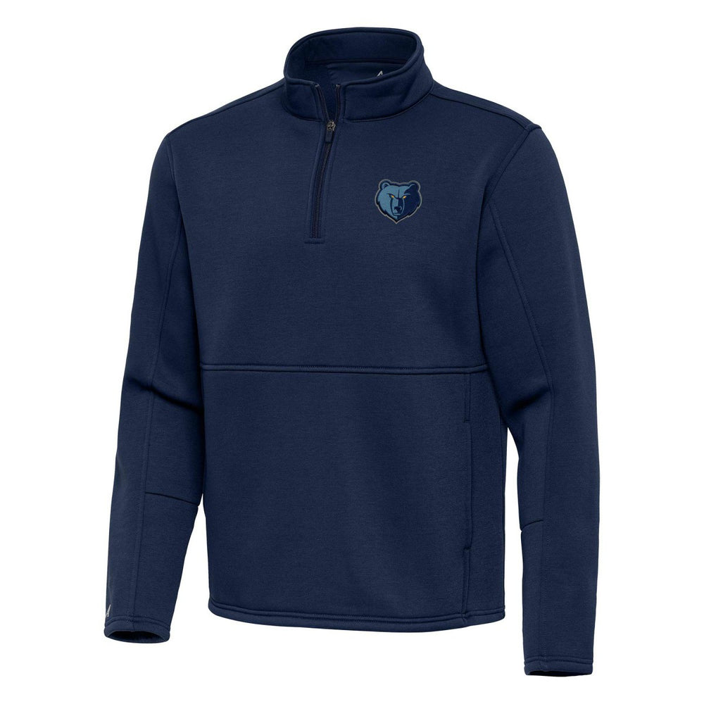 Navy Memphis Grizzlies Antigua Twist Quarter-Zip Pullover Top - Navy cheap | NBA