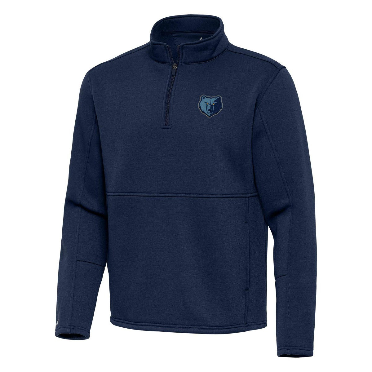 Navy Memphis Grizzlies Antigua Twist Quarter-Zip Pullover Top - Navy cheap | NBA