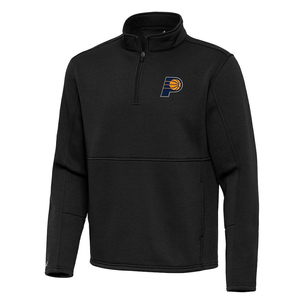 Black Indiana Pacers Antigua Twist Quarter-Zip Pullover Top - Black on sale | NBA