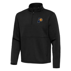 Black Indiana Pacers Antigua Twist Quarter-Zip Pullover Top - Black on sale | NBA