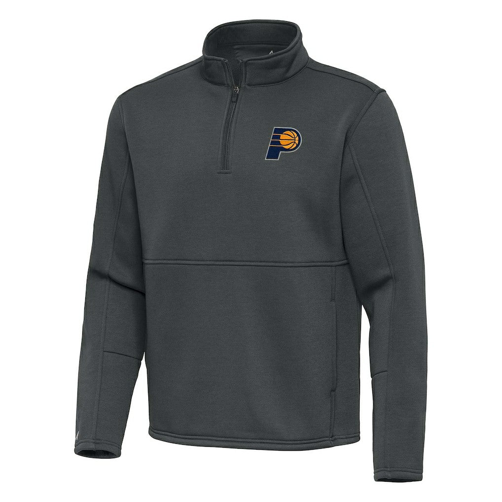 Pewter Indiana Pacers Antigua Twist Quarter-Zip Pullover Top - Pewter cheap | NBA