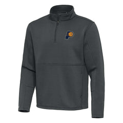Pewter Indiana Pacers Antigua Twist Quarter-Zip Pullover Top - Pewter cheap | NBA