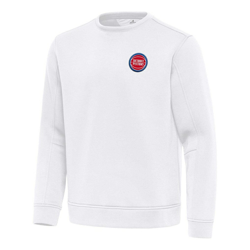 White Detroit Pistons Antigua Relevant Pullover Sweatshirt sale | NBA