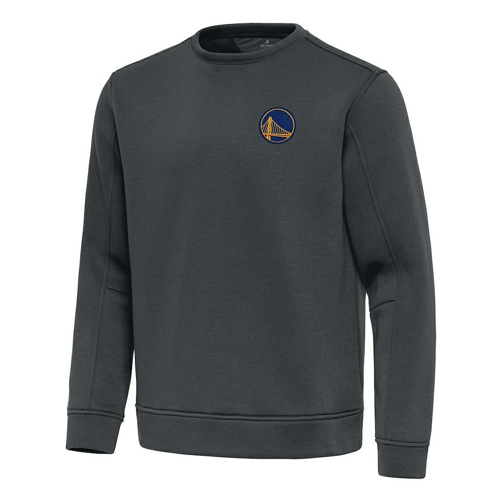 Pewter Golden State Warriors Antigua Relevant Pullover Sweatshirt sale | NBA