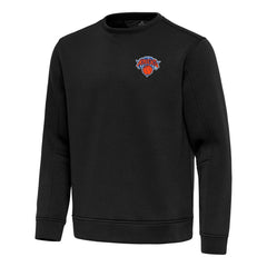 Black New York Knicks Antigua Relevant Pullover Sweatshirt | NBA