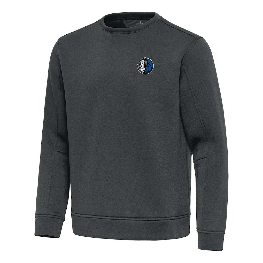 Pewter Dallas Mavericks Antigua Relevant Pullover Sweatshirt sale | NBA