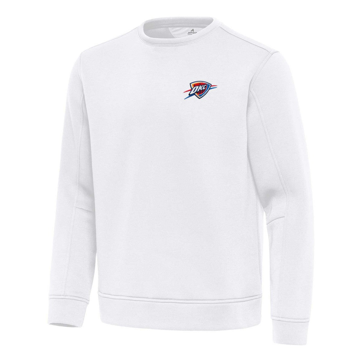 White Oklahoma City Thunder Antigua Relevant Pullover Sweatshirt | NBA