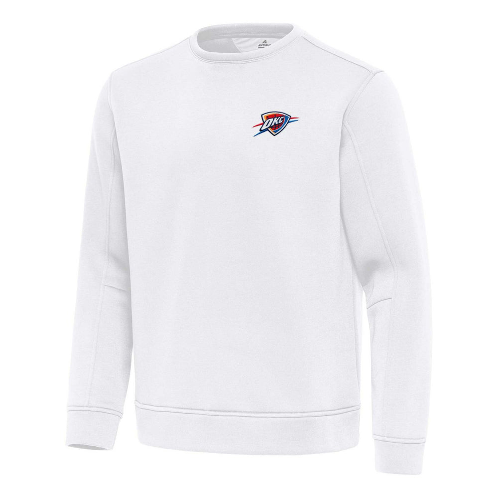 White Oklahoma City Thunder Antigua Relevant Pullover Sweatshirt | NBA