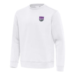 White Sacramento Kings Antigua Relevant Pullover Sweatshirt | NBA