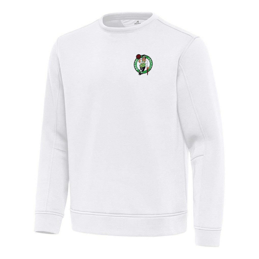 White Boston Celtics Antigua Relevant Pullover Sweatshirt | NBA