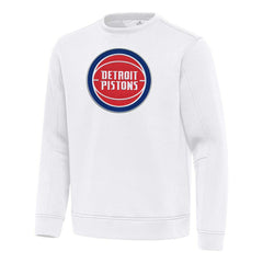 White Detroit Pistons Antigua Relevant Pullover Sweatshirt sale | NBA