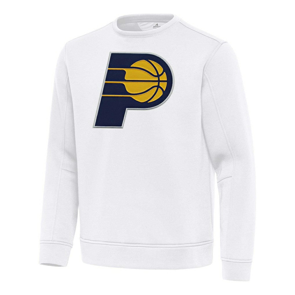 White Indiana Pacers Antigua Relevant Pullover Sweatshirt | NBA