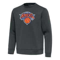 Pewter New York Knicks Antigua Relevant Pullover Sweatshirt | NBA