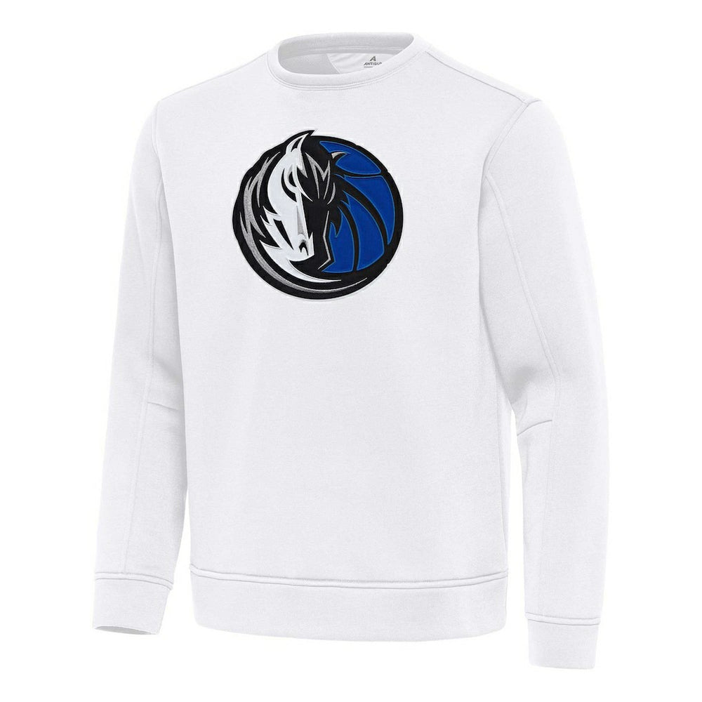 White Dallas Mavericks Antigua Relevant Pullover Sweatshirt sale | NBA