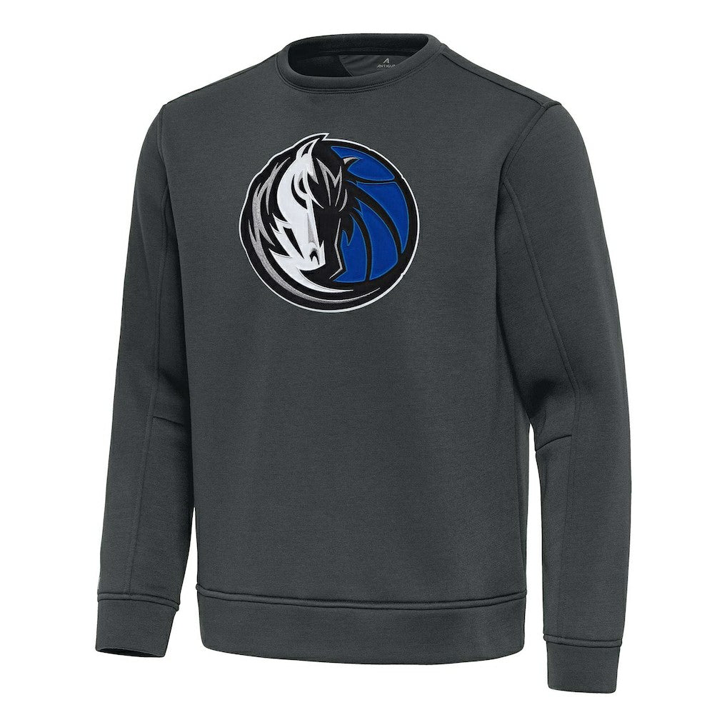 Pewter Dallas Mavericks Antigua Relevant Pullover Sweatshirt sale | NBA