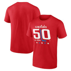 Washington Capitals 50th Anniversary T-Shirt -  NHL T-shirts