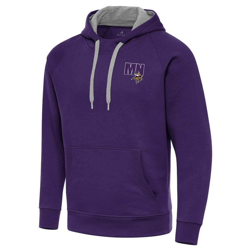 Minnesota Vikings Men's  Antigua Victory Pullover Hoodie | NFL Discount