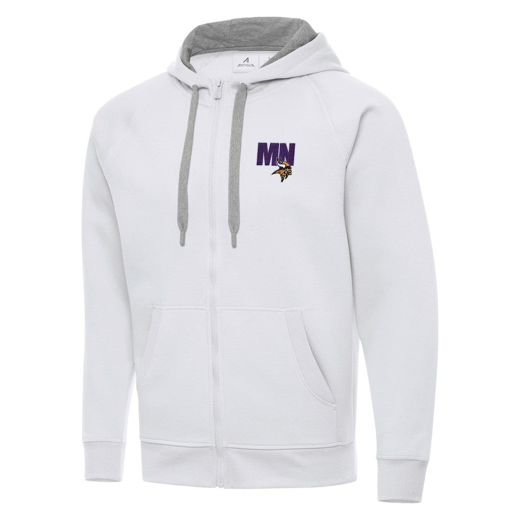 Minnesota Vikings Men's  Antigua Victory Full-Zip Hoodie | NFL Online