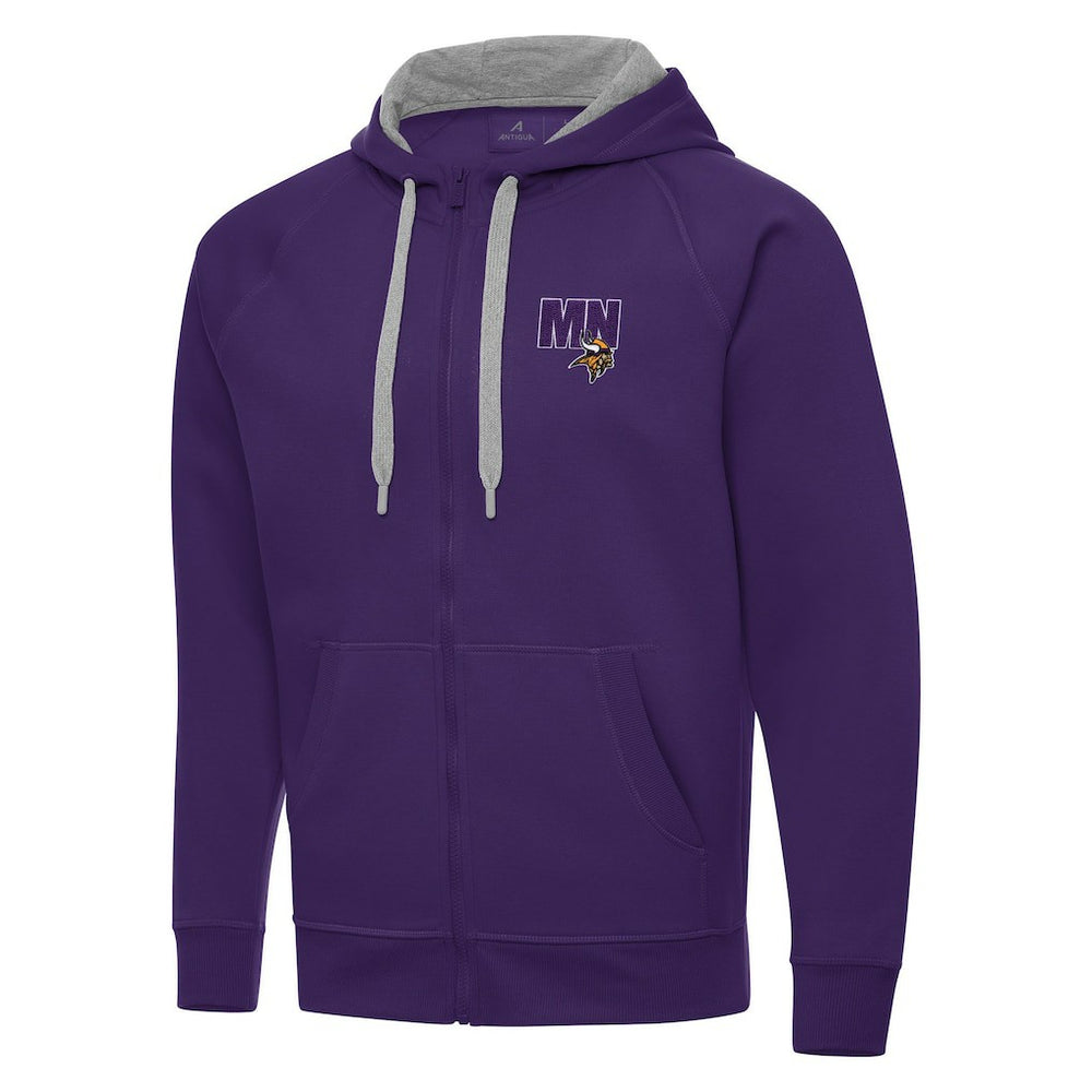 Minnesota Vikings Men's  Antigua Victory Full-Zip Hoodie | NFL Outlet