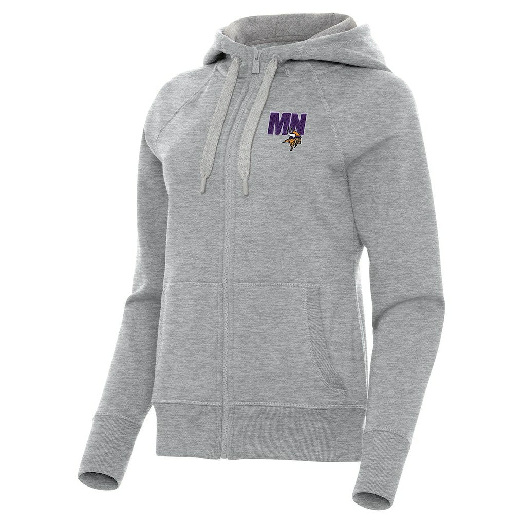 Minnesota Vikings Antigua Women's Victory Full-Zip Hoodie | NFL On sale