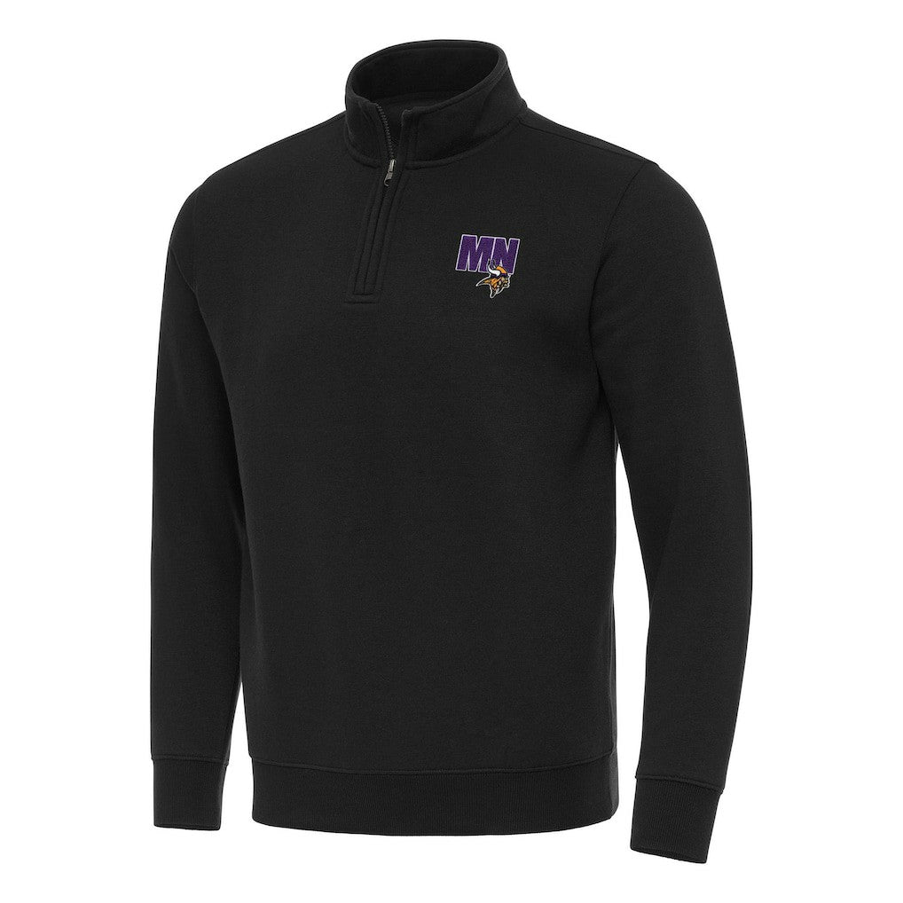 Minnesota Vikings Antigua Men's Victory Quarter-Zip Sweatshirt | NFL Discount