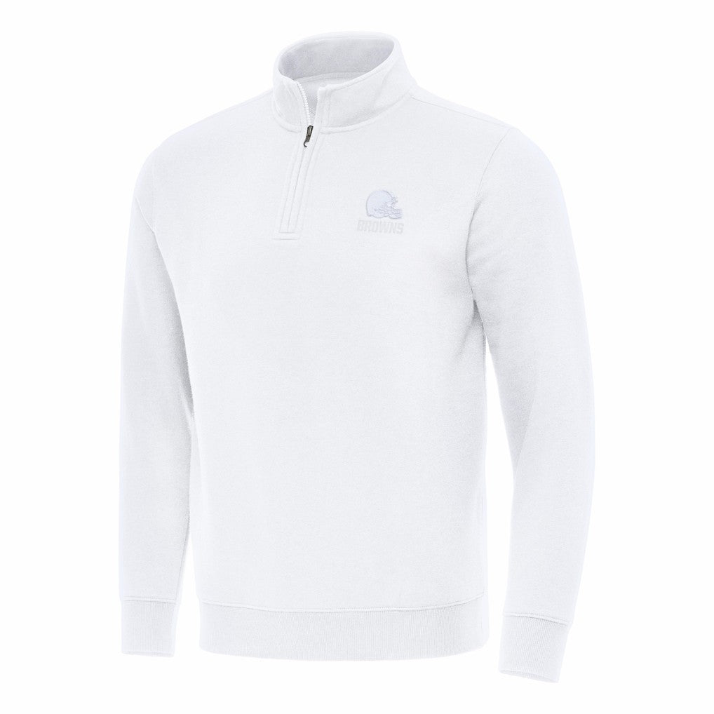 Cleveland Browns Antigua Victory Quarter-Zip Top | NFL Sale
