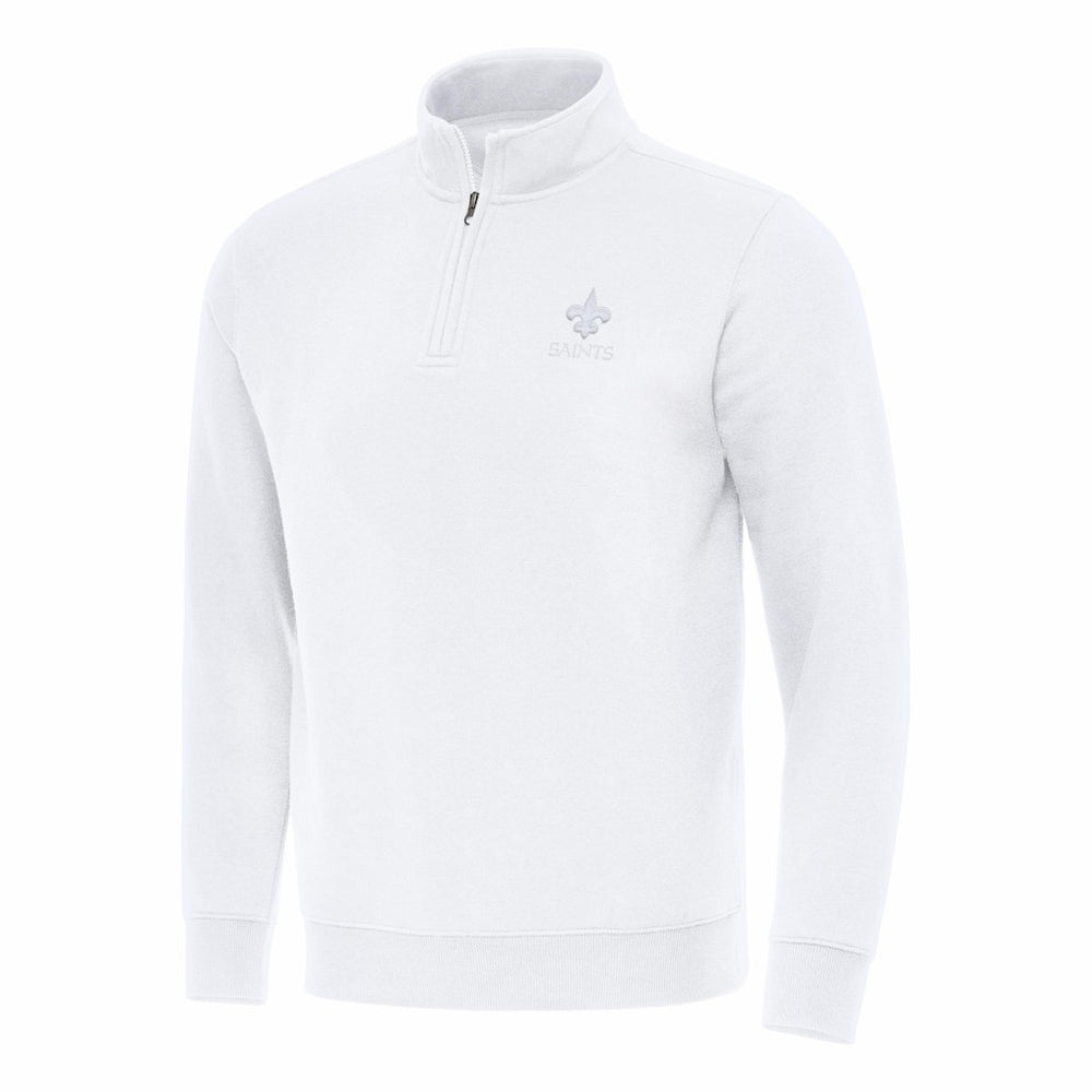 New Orleans Saints Antigua Victory Quarter-Zip Top | NFL Outlet