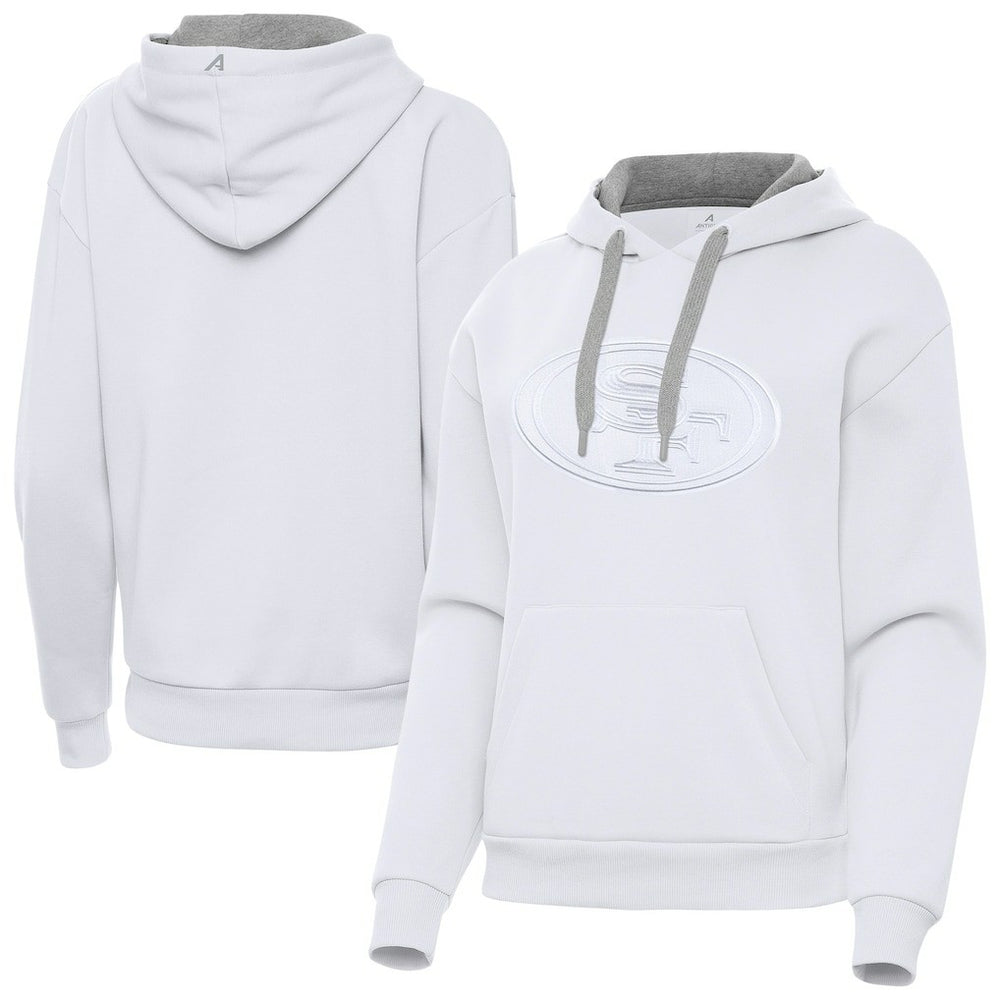 San Francisco 49ers Antigua Women's Victory Pullover Hoodie | NFL Outlet