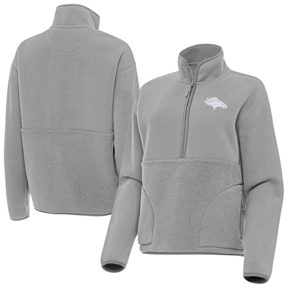 Denver Broncos Antigua Women's Figure Half-Zip Sweatshirt | NFL Online