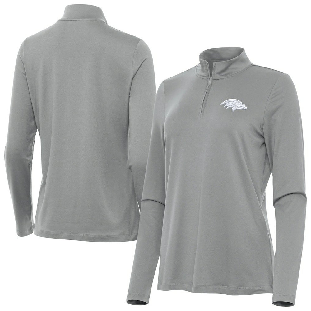 Baltimore Ravens Antigua Women's Reprocess Quarter-Zip Top | NFL US