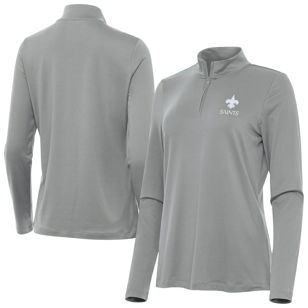 New Orleans Saints Antigua Women's Reprocess Quarter-Zip Top | NFL Near me